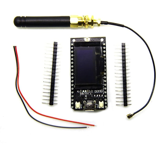 ESP-32 Wifi Bluetooth Utvecklingskort Modul Blå Display 0,96 Tum Lora32 Lora 868Mhz ESP32 Lora Oled Med Antenn