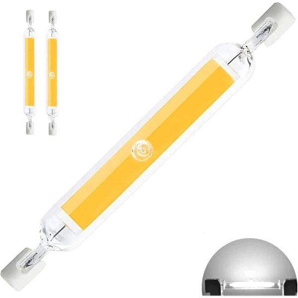 LaBlanc R7S LED-pære 118mm 20W Dimbar, Naturlig Lys 4500K 500LM, LED R7S COB-rør for Flomlys, Lineær Erstatning for Halogenlampe J118 200W, 360 Deg
