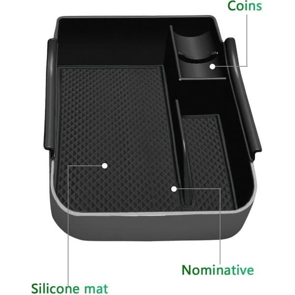 Armlænslagerboks til MK6 2018 2019 2020 Central Control Container Box Auto Interior Organizer Biltilbehør