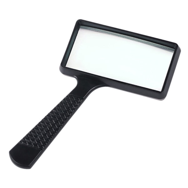 Bärbar förstoringsglas, rektangulärt förstoringsglas, reptålig glaslins för äldre läsning, hobby, reparation, observation