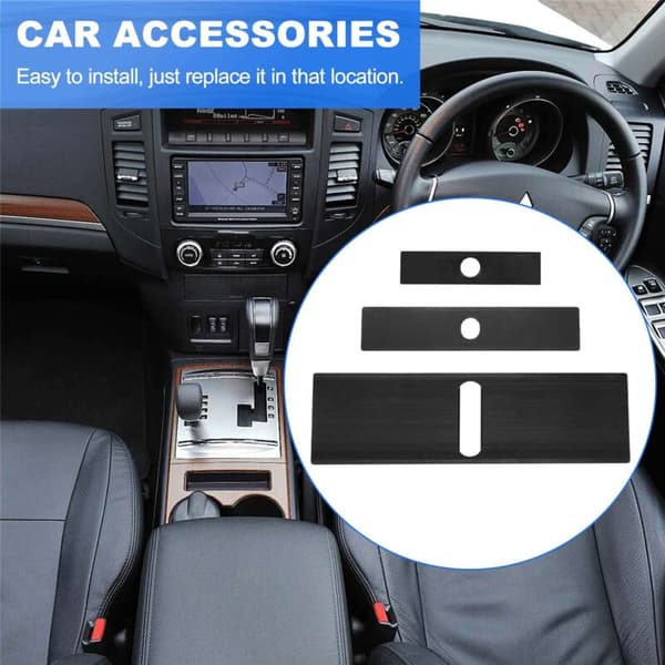 2X Bilstangskiftknapp Panel Trim Strip for V93 V80 V87 V97 Montero V73 V77