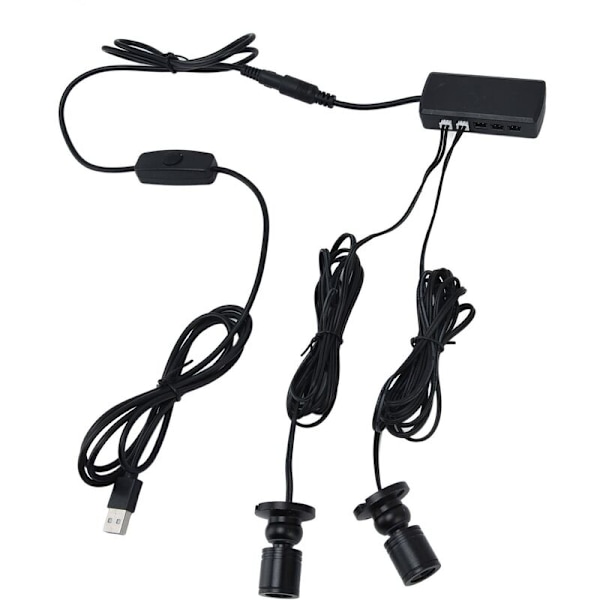 Näyttövalaisin 1W, USB LED-kaappilamppu, Moderni vaatekaapin kattovalaisin vaatekaappiin, näyttelytilaan (Yksi veto seitsemän)