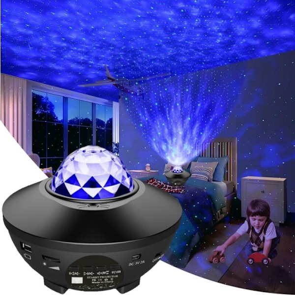 LED-tähtitaivasprojektorin kaukosäätimellä, Galaxy Light 3 in 1, Tähtiprojektor Bluetooth-kaiuttimella lapsille ja aikuisille syntymäpäiväjuhliin