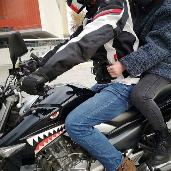 Motorcykel sele til børn, skridsikker passager motorcykelbælte robust håndtag, justerbare motorcykelbæltestropper egnet til alle aldre-