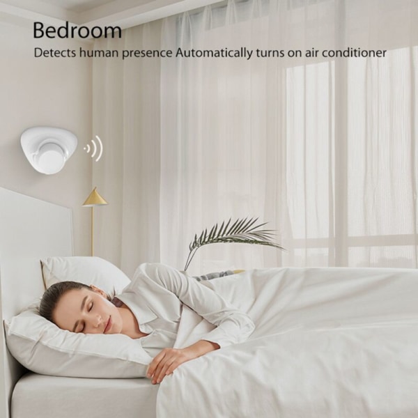 Tuya Zigbee WiFi Smart Human Body Sensor Radar Detector 24GHz Mikrovågsrörelsesensor Trådlös Människonärvarodetektor