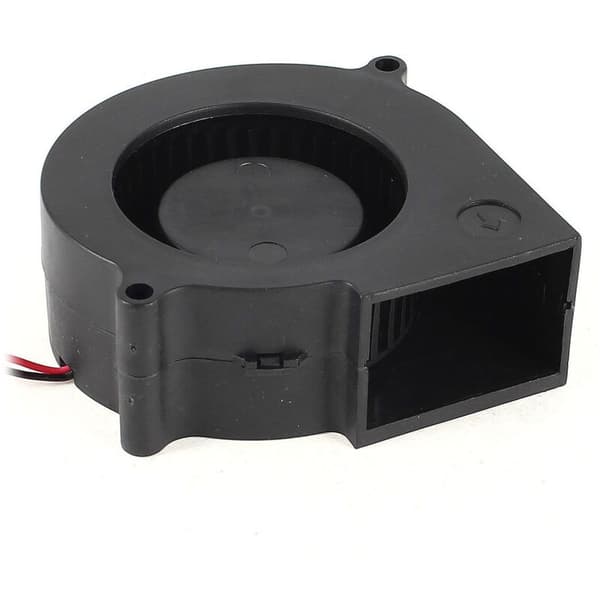 75mm x 30mm 2-polet DC 12V Børsteløs Blæser Computer PC Køleblæser Sort