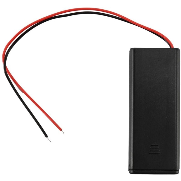 2 stk 2xAAA 3V batteriholder batteriholder a/bryter m deksel