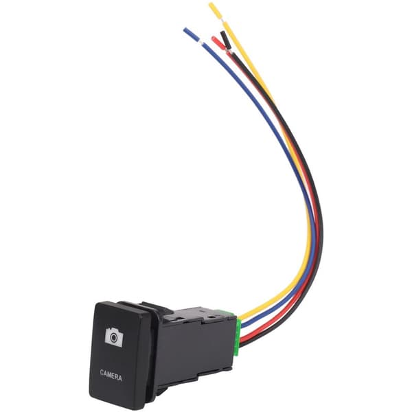 33X22Mm 12V Blå On/Off-afbryder Til Yaris Sort