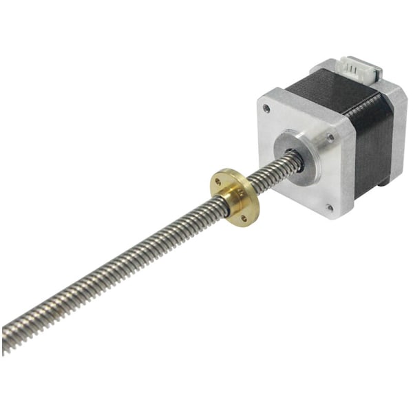 3D-skrivare 17HS4401S 400Mm Längd 1St Serie Nema17 Steppermotor med T8-gänga