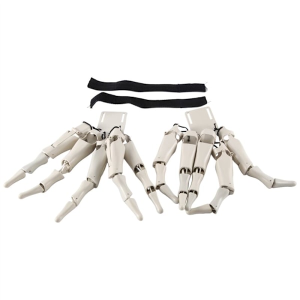 Valkoinen Halloween nivelletty sormiluukädet Realistinen kauhu Ghost Claw Props Sormi
