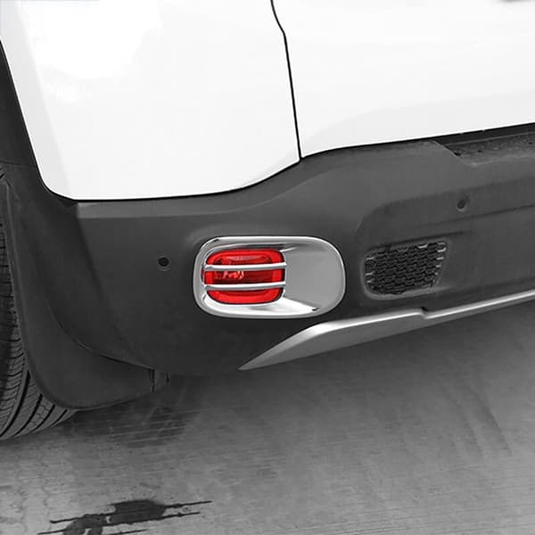 2 stk. Side Lamp Cover Trims Light Bumper Protector Baglygte Ramme til 2015-2019