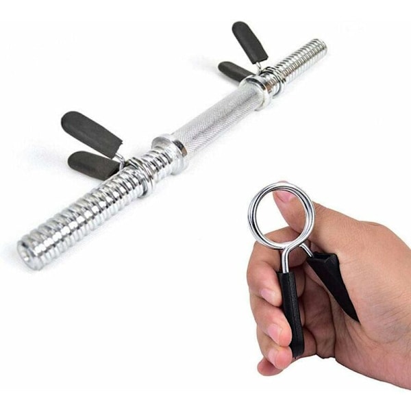 Painonnosto Tanko Jousi Lukko Jousi Clip Painonnosto Jousi Lukot Lukko Jousi Clip Lukot Painonnosto Lukko Curl Tanko Lukko Ei-liukas Tanko Tanko Lukot 6KPL