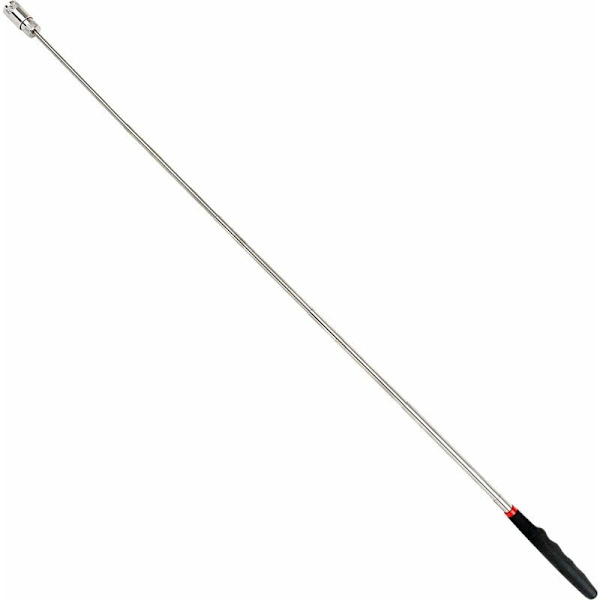 Teleskopisk LED lommelygte med magnet - 3 LR44 batterier inkluderet - Meget lys - Udtrækkelig op til 80 cm - Magnetisk trækkraft 3,2 kg