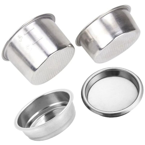 4 stk. 51 mm kaffefilter udskiftningsfilterkurv til kaffefilterholder bund til kaffemaskine del