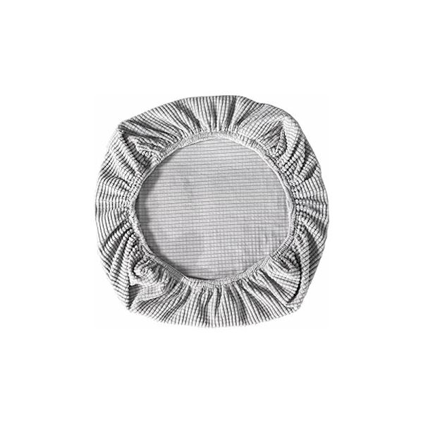 2 st elastiska spandex stolskydd tvättbara stolsöverdrag för kontor matsal bar bröllopsfest dekoration (silver)