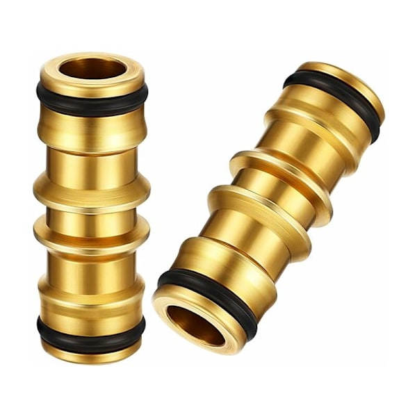 Pakke Messing Have Slangekobling til Havehanen (Dobbelt Messing Han-Kobling)