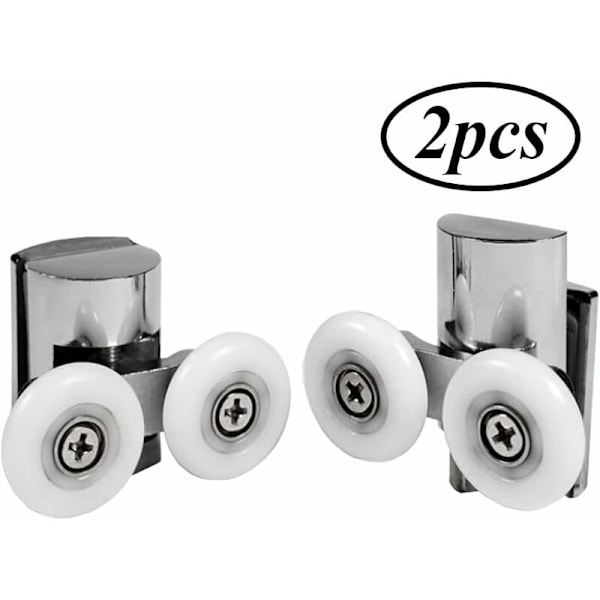 Duschrull upp och ner Rullar för Duschdörr 23mm Duschdörr Rullar Glidande Duschdörr Rullar Dusch Glidande Dörr Rullar 23mm 2 Stycken
