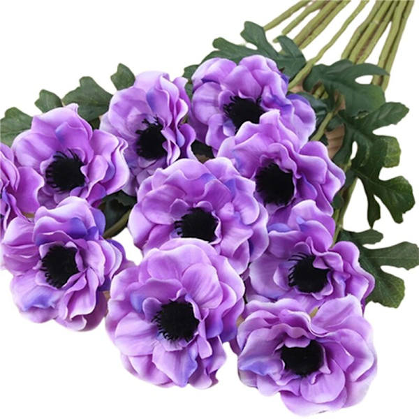 Simulering Silke Enstaka Huvud Dekoration Falska Blommor Bröllop Fest Bakgrund Rekvisita-C
