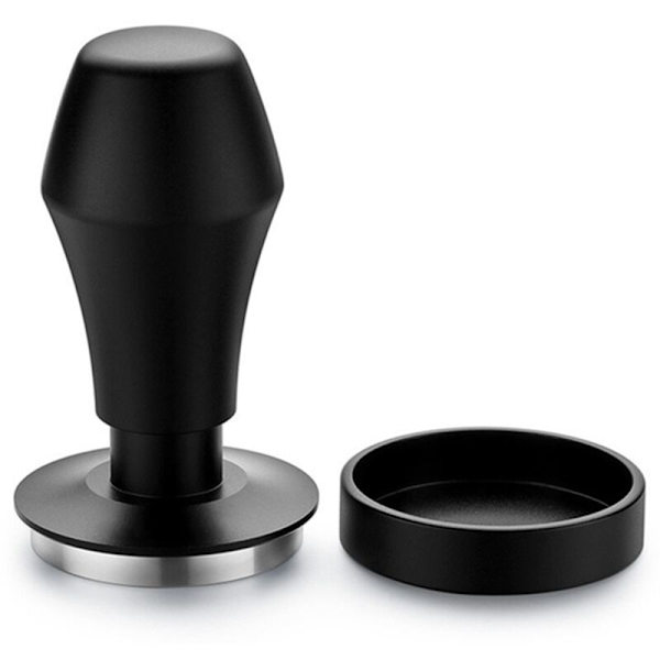 Balans konstant kraft rostfritt stål kaffepress förlängningsbart handtag gängad pulverhammare kaffeverktyg 58 mm