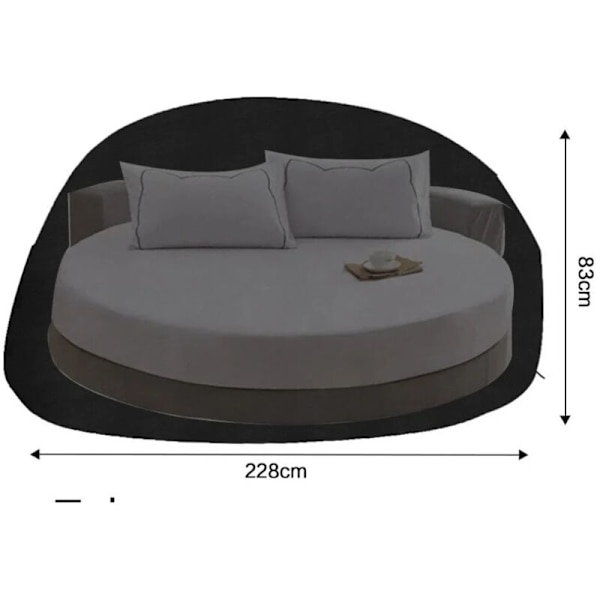 Vedenpitävä ja kestävä pyöreä sohvanpäällinen ulkokalusteille, tuoleille, sohville, sängylle, puutarhaan ja terassille