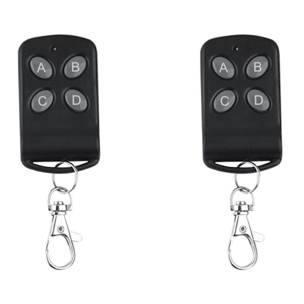 2X 4 Channel 433MHZ Wireless Remote Control Light Switch Button Copy Clone Code Duplicator Key Porteda Garage Window