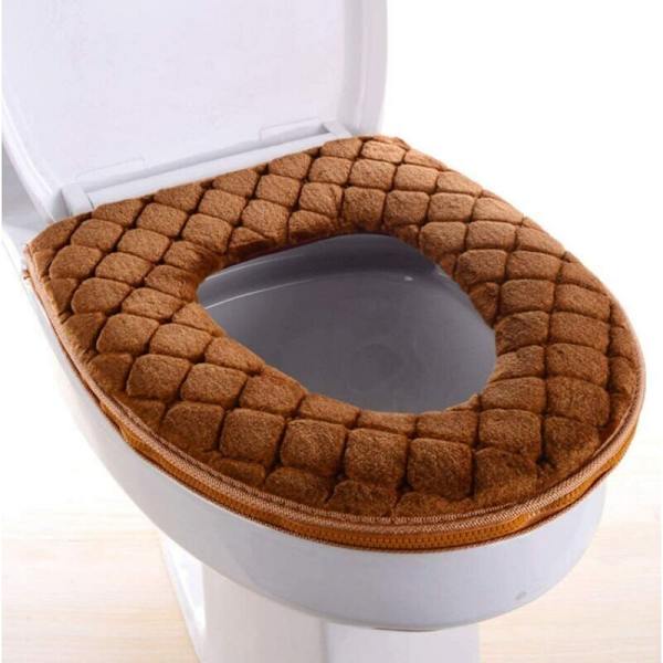 WC-istuinsuojus, kylpyhuoneen tyyny, pehmeä ja lämmin, pestävä