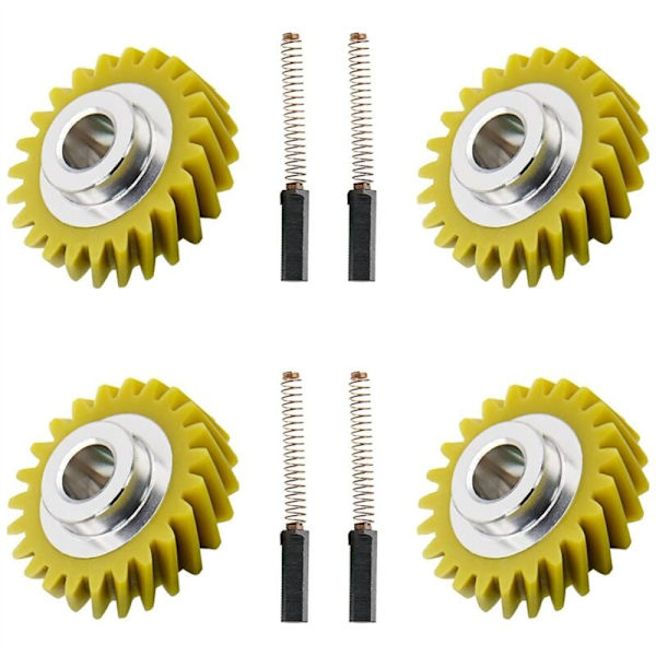 Blender snekkegear W10112253 og kulbørster W10380496, reservedel til blender og nummer 4162897
