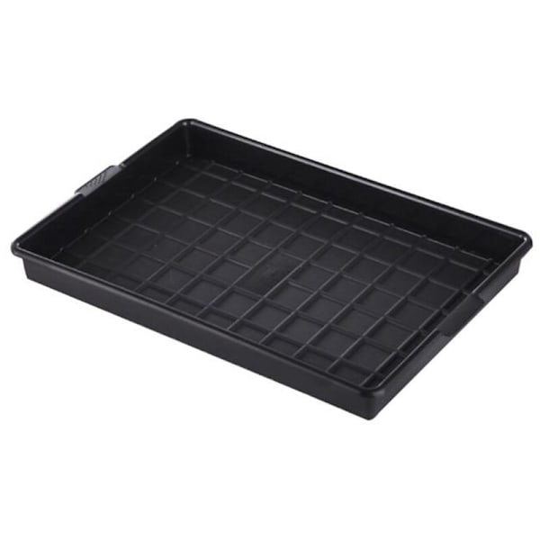 Holdbar og holdbar saftig brettpotte Tykk Bonsai-matte Husholdningshage Tilbehør-Svart