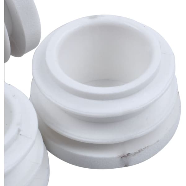 4 stk 19 mm diameter plast endehette plugg rør rør innlegg bung hvit