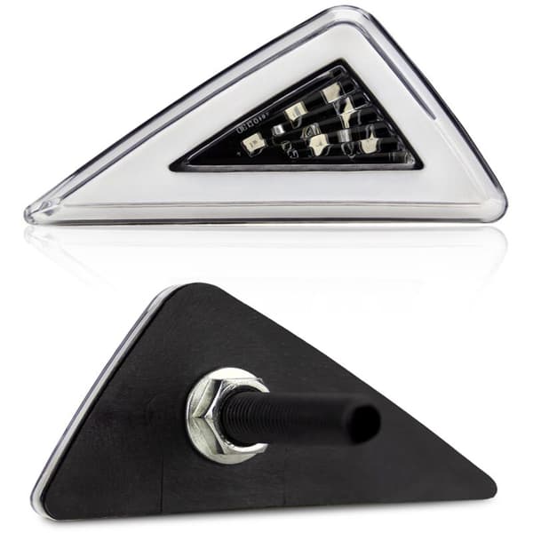 2 stk. Motorcykel Triple-Corner Flush Mount LED Blinklys 12V Universal Side