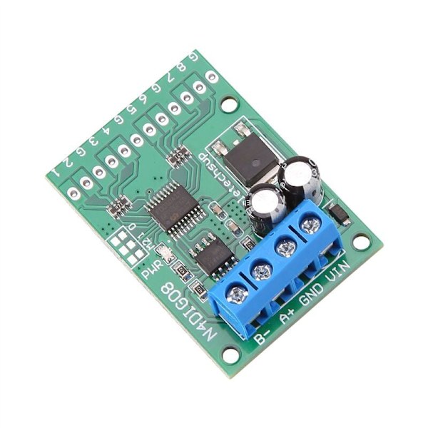 Digital in-/utgångsmodul 8 kanaler TTL LvTTL CMOS RS485 IO-kontrollmodul Modbus Rtu-kort för PLC-relä, (ingen stift)