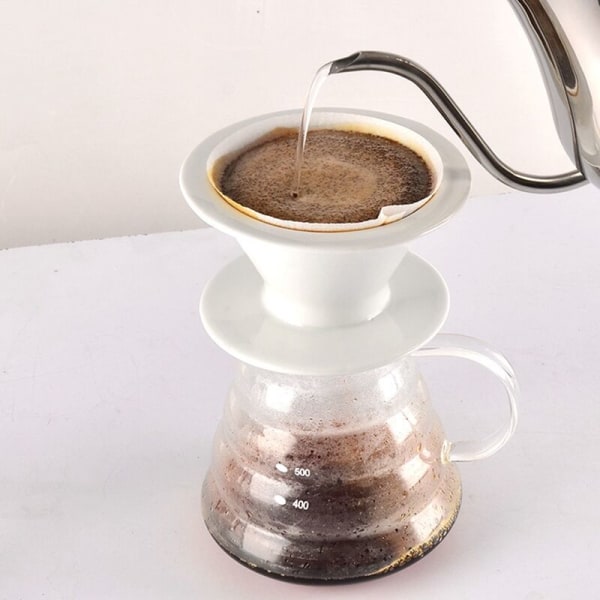Kaffe Håndvask Filter Keramisk Kop Behagelig Dryp Sæt Kaffe Kop Kaffe Tragt Deling Pot 1-2 Kop