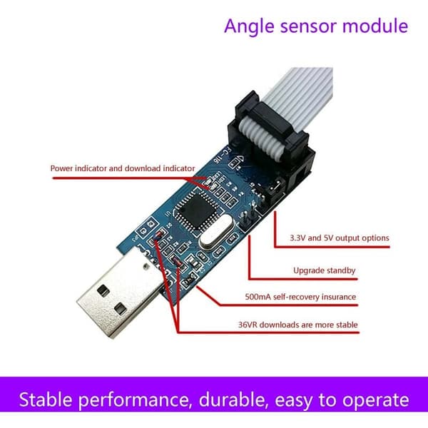 2 stk USBASP USB ISP Programmer 51 AVR Board 3.3V/5V Nedlasting for ATMega8 Støtte Win7/8/8.1/XP 32Bit 64Bit