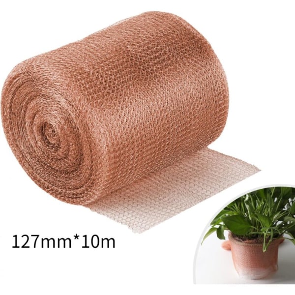 Copper Net, 12.5cm1m, 100% Pure Copper Net, Rolled Copper Mesh, Gap Blocker for Hole Building, Seedling and Seed Protection, Filling Cloth Yourself