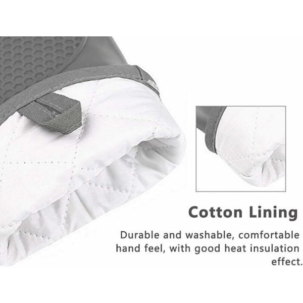 Silikoninen uuninvuosi, uuninvuosi kattilanaluslevy uuninvuosia uuninhanskat Gant Potholder-hanskat eristetty keittiö paksu uuninvuosi BBQ-keittohanskat Profe
