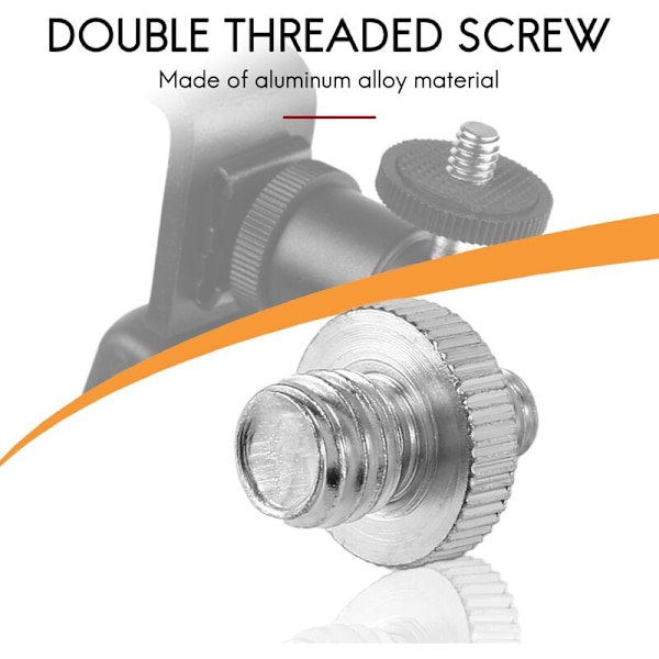 1/4\" hane till 3/8\" hane gängad dubbel hane skruvadapter