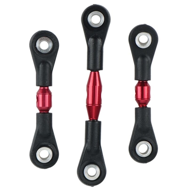 6 kpl Metalliset ohjaustehostimen raidetangon päätevivut TT-01 TT01 1/10 RC-auton päivitystarvikkeisiin, punainen