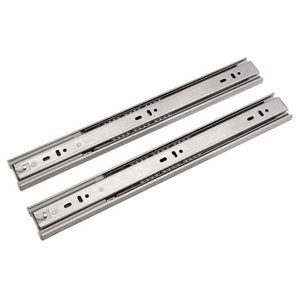 Skuffeskinne, Rustfrit stål tre sektioner 12 tommer/30 cm - RWCrawer skuffe