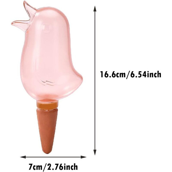 2 stk Plantevandingsløg Fugleform Selvvandingsstak Selvvandingsdrypper Blå-16,67 cm