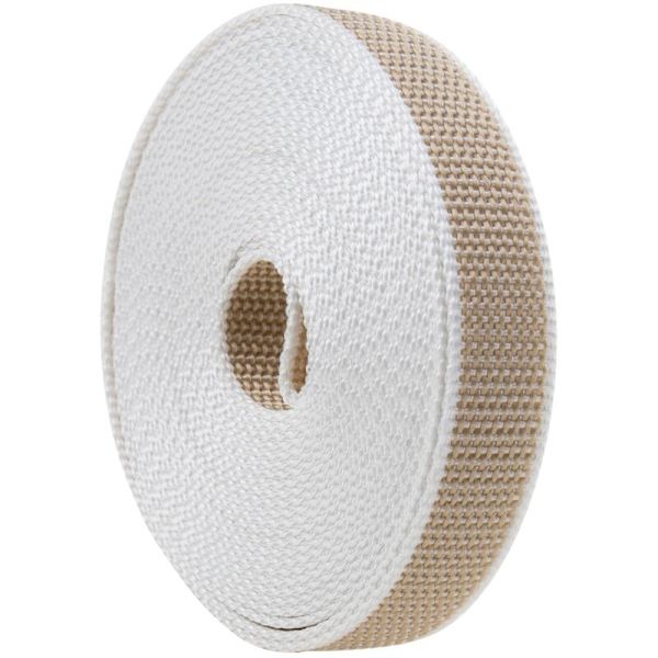 Perfekt tejp för persienner i beige och vitt nylon 22 mm x 6m