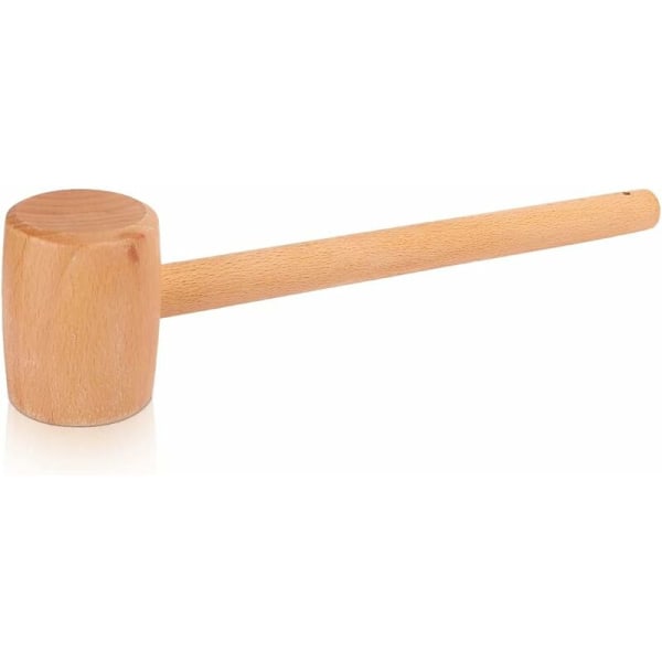 Træhammer, Professionel Træhammer med Ergonomisk Håndtag, Bærbar Mini Træhammer til DIY Læder Snedker