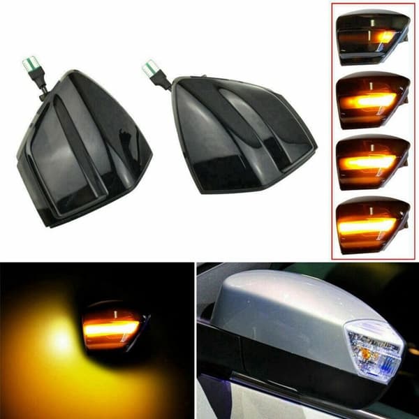 2 stk. dynamisk sidespejl LED-indikator blinklys til C394 2008-12 07-14 C-Max 11-19