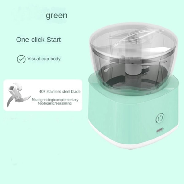 Mini lihamyllyt Monitoiminen Johdoton Sähköinen Valkosipulin murskain Apukeittimen Ruokaprosessori Keittiön Lihamylly Hakkuri