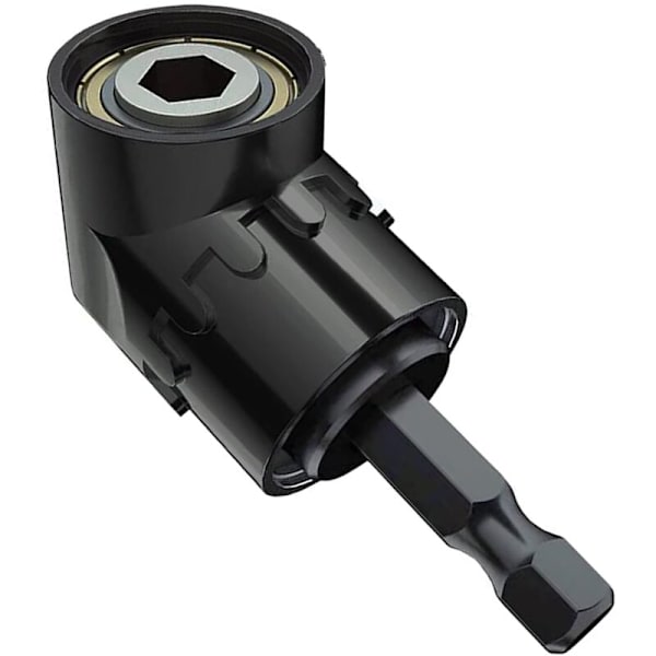 105° Vinkelskruvmejseltillbehör Professionell Adapter Höger Vinkel Stålhörnskruvmejsel Förlängning Borr med 1/4\" Snabbväxling och Bitshållare