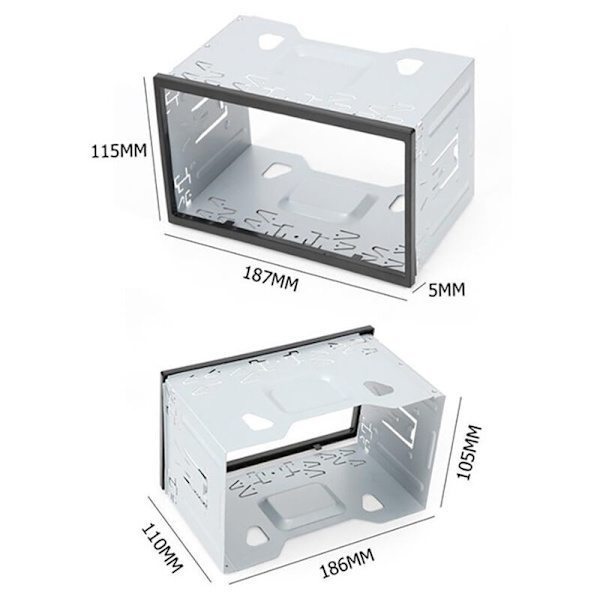 6,2 Tums 2 Din Universal Fascia Ram för Bilradio DVD-spelare Stereo för Golf //MK3/MK4 1997-2009