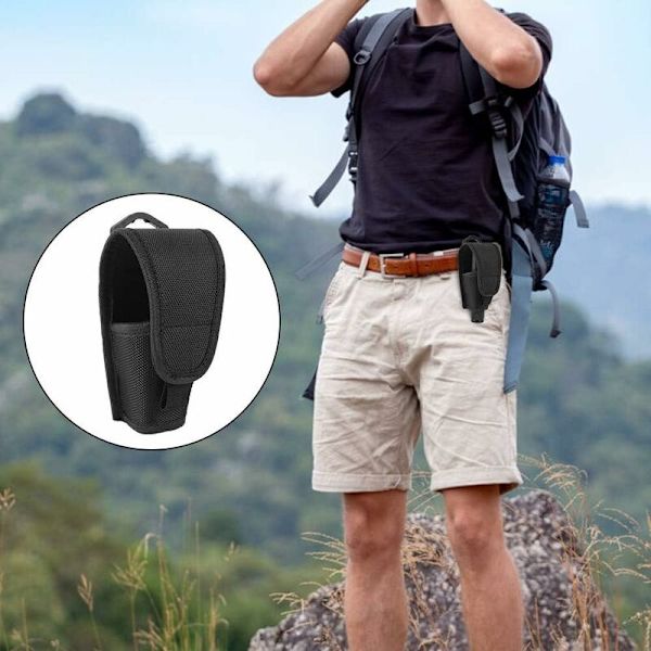 Ficklampa Holster, 5 Tums Ficklampa Väska Hållare Nylon Fodral, LED Ficklampa Väska Hållare Holster Väska för Utomhus Jakt Camping Resor