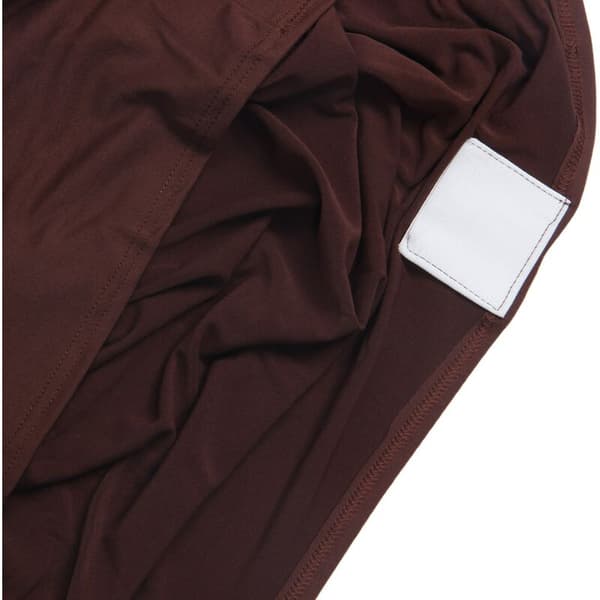 Elegant stretchig stolrem Bi-elastisk spandex stolöverdrag för matsal (kaffebrun)