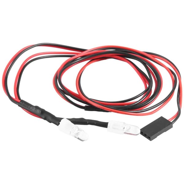 5 stk. 2 LED 5mm RC forlygter LED lys tilbehør til 1/10 drift modelbil, blå