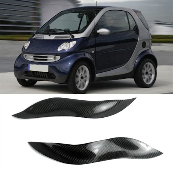 Auton ajovalon kulmakarvan silmäluomen koristetarra, auton muotoilutarvikkeet Smart 2003 -kuidulle