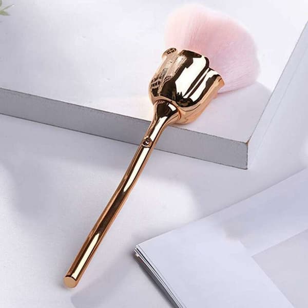 Pink Neglebørste Neglelakbørste Skurebuffer (Guld)-